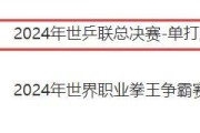 王楚钦vs张本智和 决战福冈总决赛